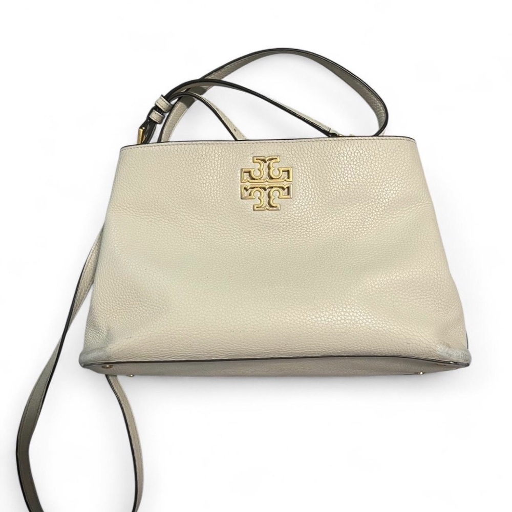 Tory Burch Ivory Leather Shoulder Bag